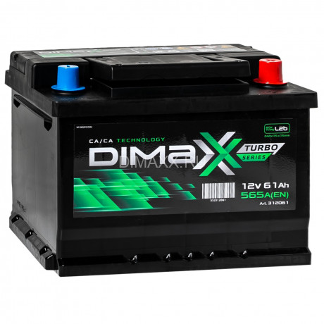 Аккумулятор DIMAXX TURBO EURO 61ah R+