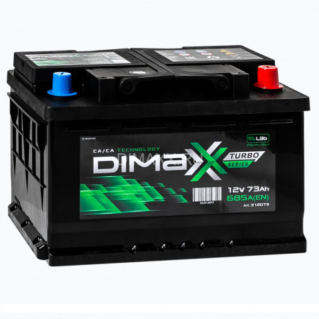 Аккумулятор DIMAXX TURBO EURO 73ah R+