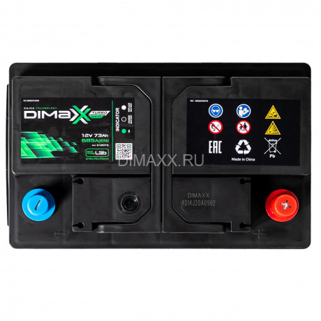 Аккумулятор DIMAXX TURBO EURO 73ah R+