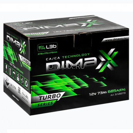 Аккумулятор DIMAXX TURBO EURO 73ah R+