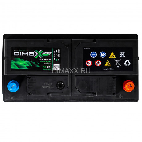 Аккумулятор DIMAXX TURBO EURO 103ah R+