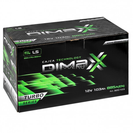 Аккумулятор DIMAXX TURBO EURO 103ah R+