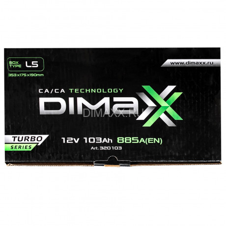 Аккумулятор DIMAXX TURBO EURO 103ah R+
