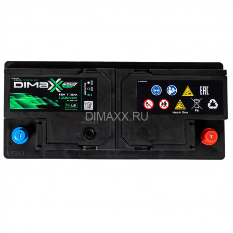 Аккумулятор DIMAXX TURBO EURO 112ah R+
