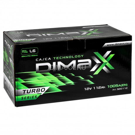 Аккумулятор DIMAXX TURBO EURO 112ah R+